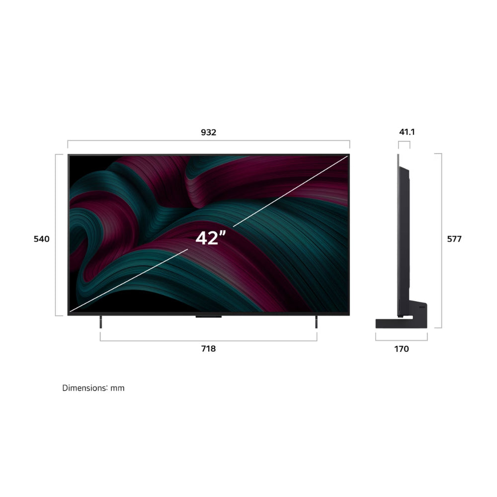 LG 樂金 C5 系列 42吋 OLED evo AI 4K 智能電視 OLED42C5PCA