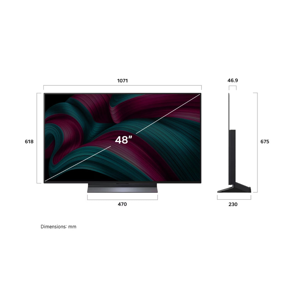 LG 樂金 C5 系列 48吋 OLED evo AI 4K 智能電視 OLED48C5PCA