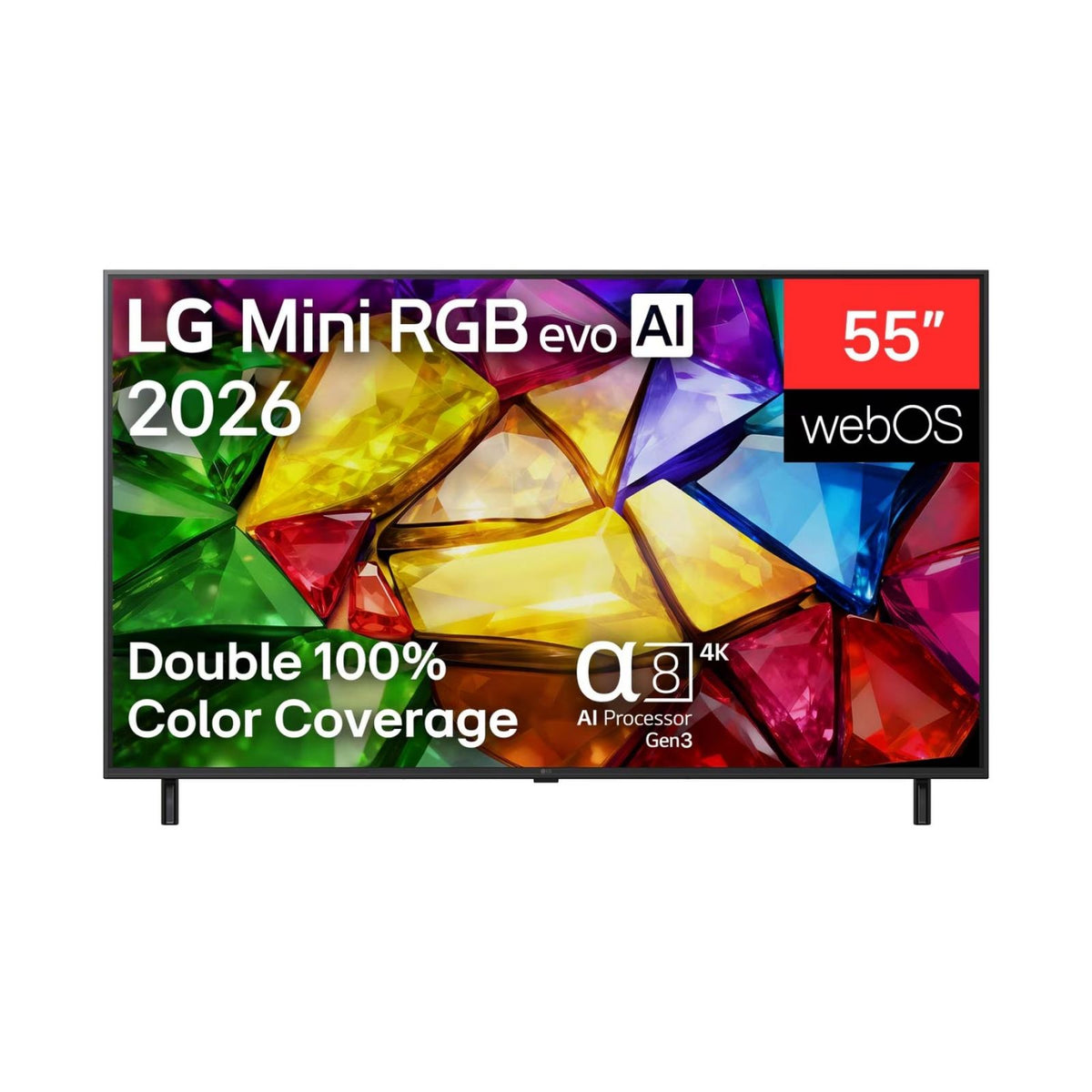 LG 樂金 55MRGB85BCA MRGB85 系列 55吋 Mini RGB evo AI 4K 智能電視