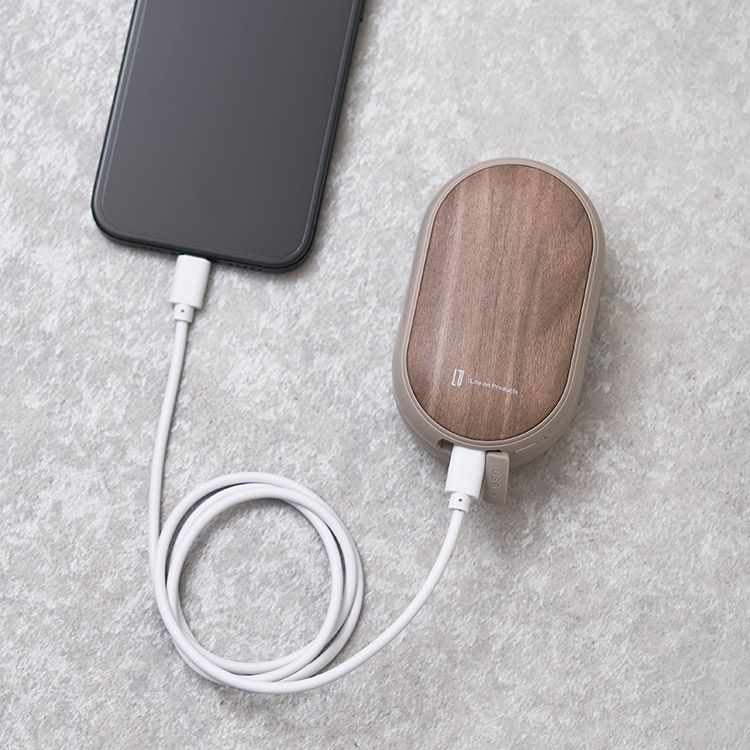 Life on Product LCAEA007 Split external power bank mirror hand warmer