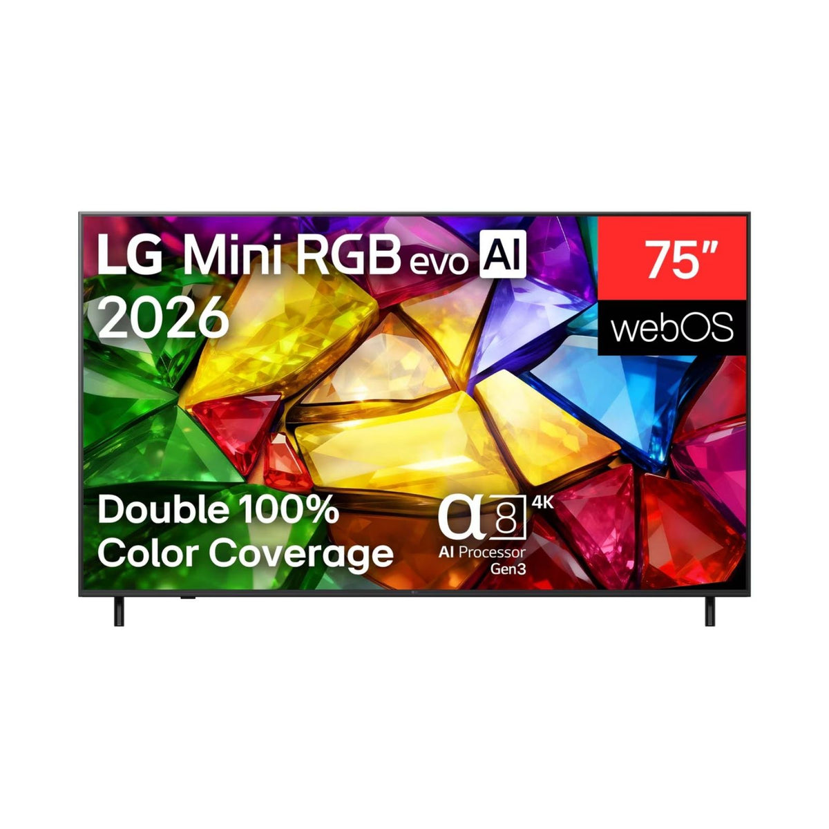 LG 樂金 75MRGB85BCA MRGB85 系列 75吋 Mini RGB evo AI 4K 智能電視
