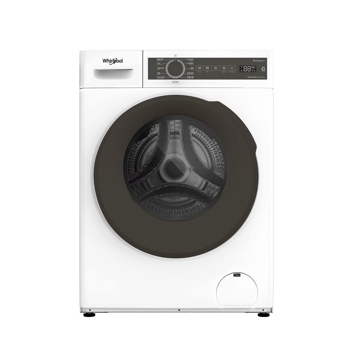 Whirlpool 惠而浦 FWPB28502GW 8.5公斤 820 SteamCare 前置式洗衣機 (飛頂型號)