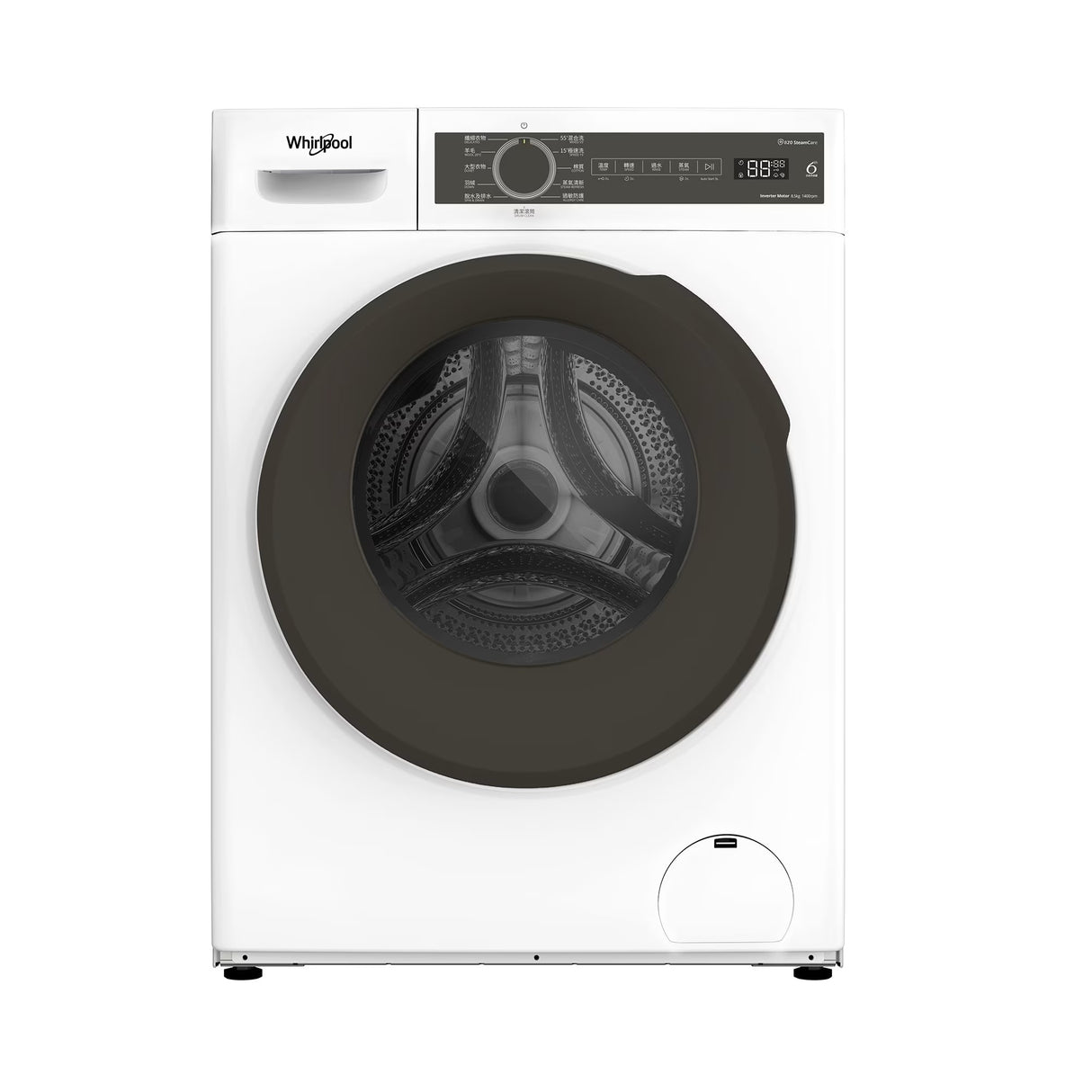 Whirlpool 惠而浦 FWPB48502GW 8.5公斤 820SteamCare 前置式洗衣機 (飛頂型號)