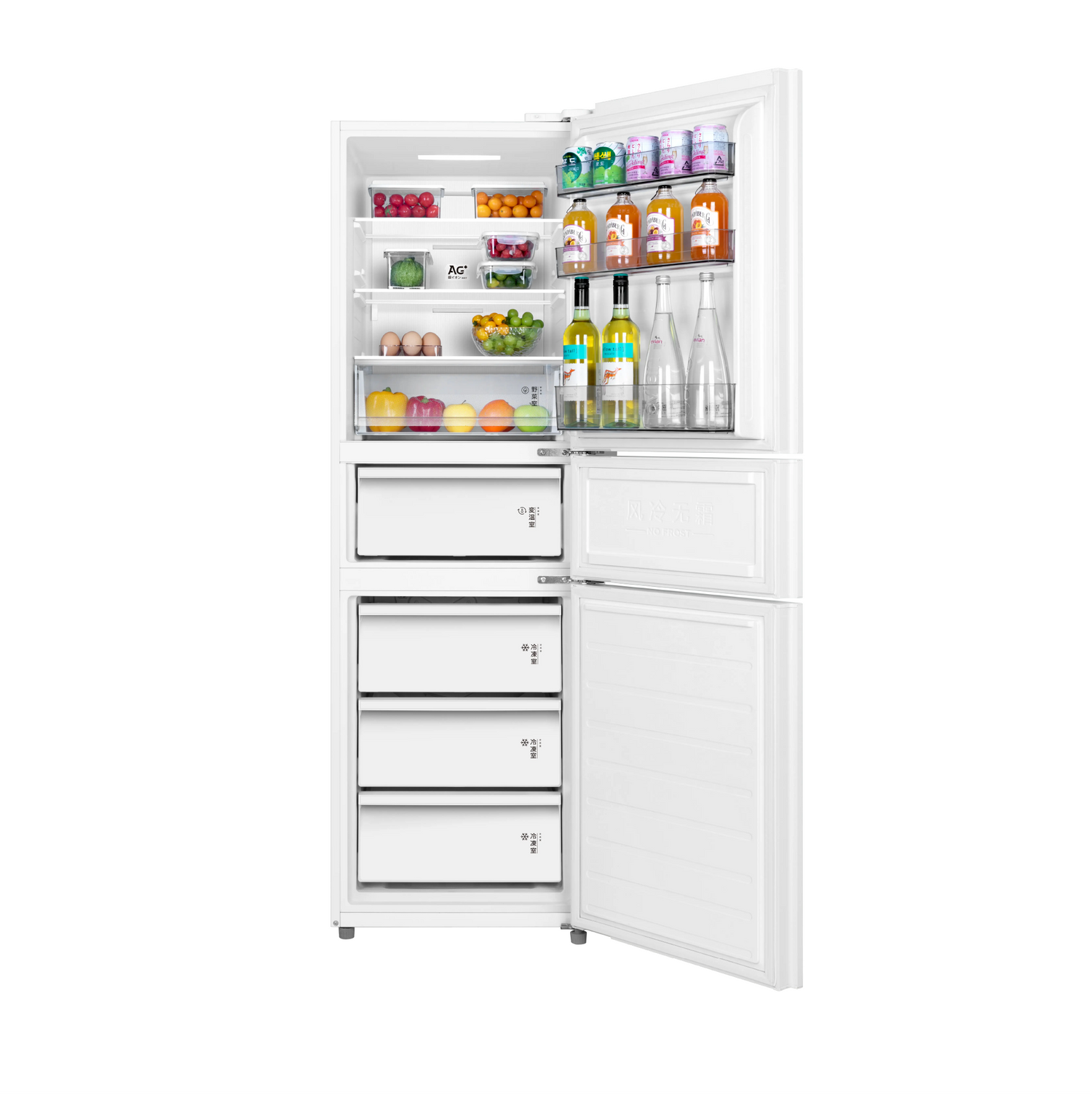 Toshiba GR-RM424WE-PMA 268L three-door inverter refrigerator