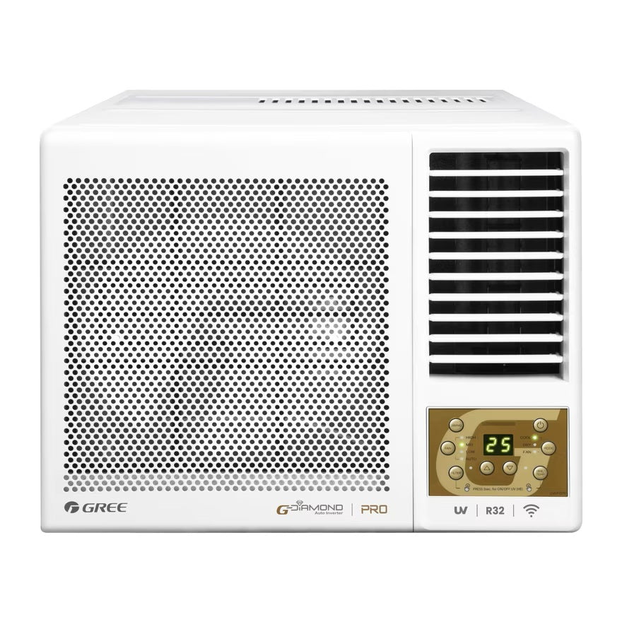 Gree 格力 GWF07P 3/4匹 R32 變頻雙黑鑽淨冷窗口式冷氣機