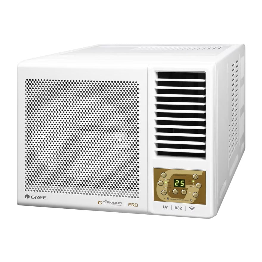 Gree 格力 GWF07P 3/4匹 R32 變頻雙黑鑽淨冷窗口式冷氣機