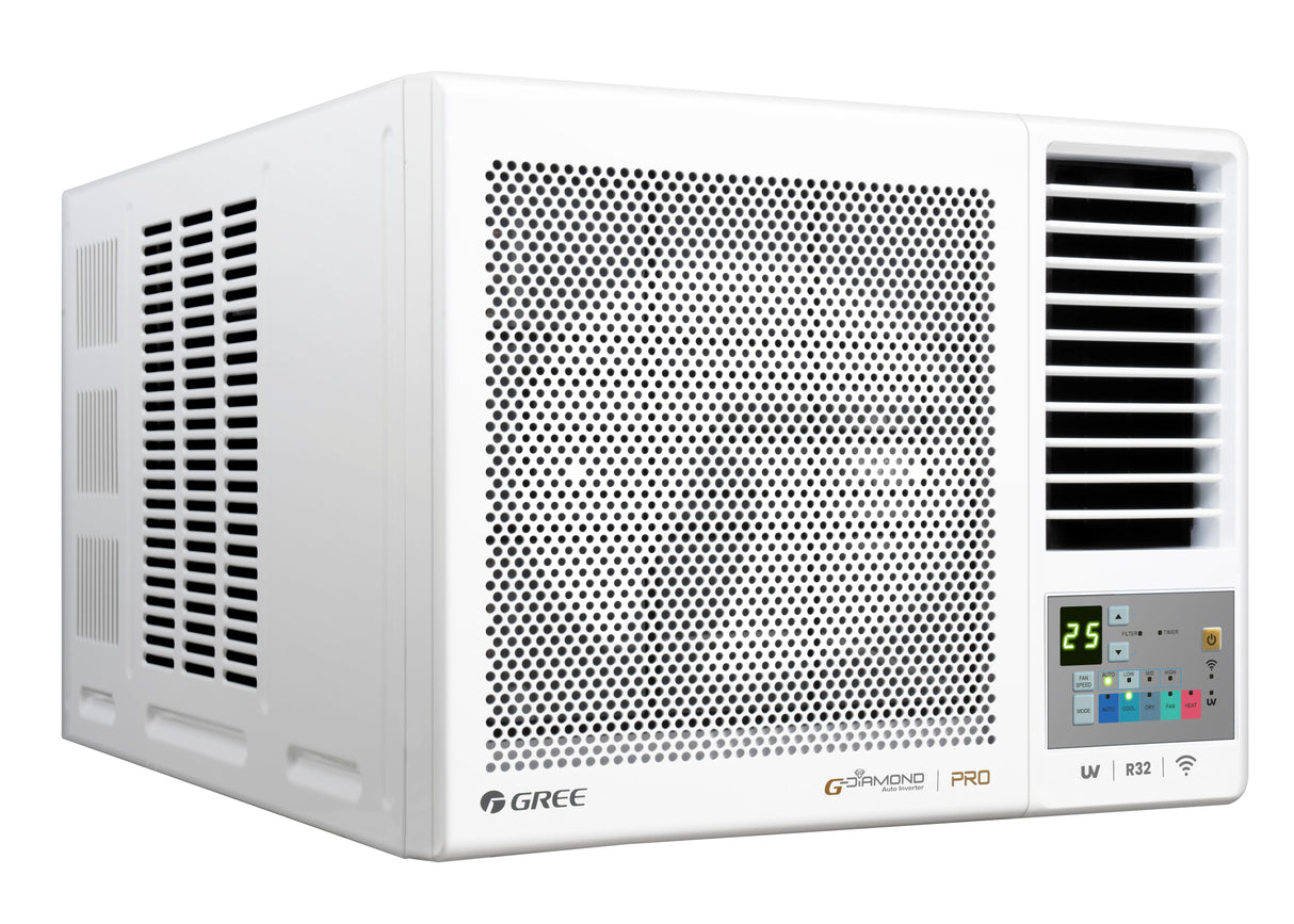 Gree 格力 GWH24PZ 2.5匹 R32 變頻冷暖 G-Panel 黑鑽窗口式冷氣機