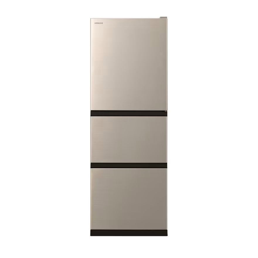 Hitachi HR3N5291E-CNXHK 228L 3-Door Compact Inverter Eco-Refrigerator (New Stainless Steel Champagne)