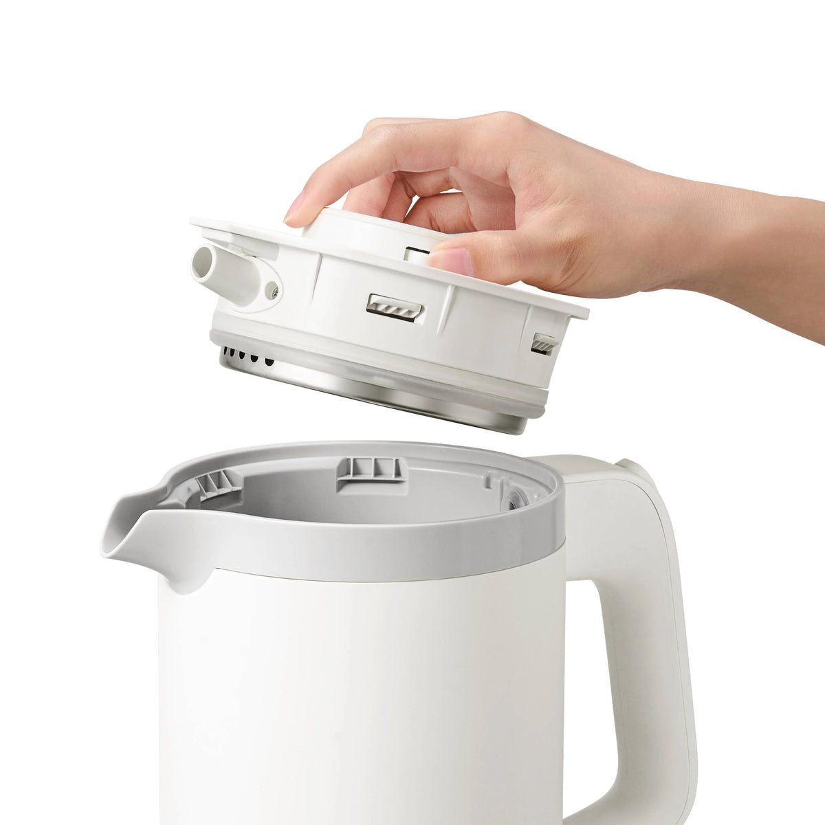 Toshiba 東芝 KT-08DH1VHK(W) 0.8公升無線雙層電熱水壺-附可鎖壺蓋