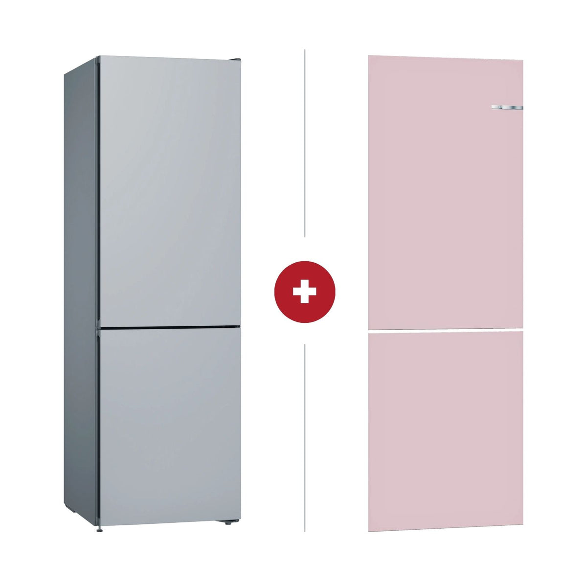 Bosch 博世 KVN36CPEA2 323公升 Series 4 Vario Style 無霜下置式雙門雪櫃 (玫瑰粉)