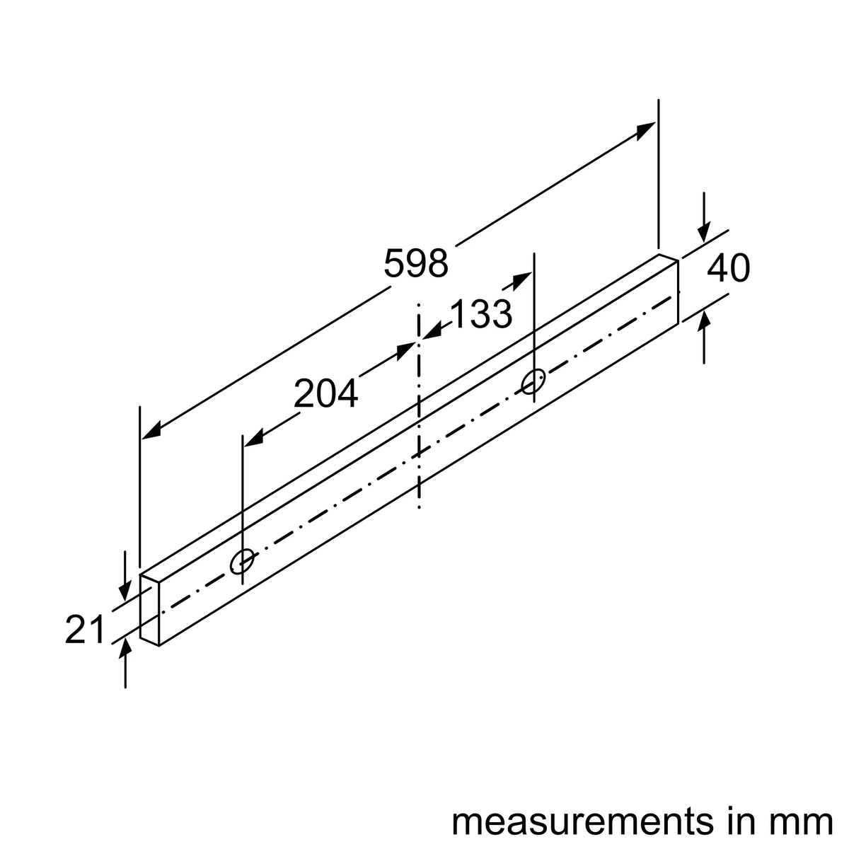 Bosch 博世 DFS067A51B 60厘米 Series 4 拉趟式抽油煙機