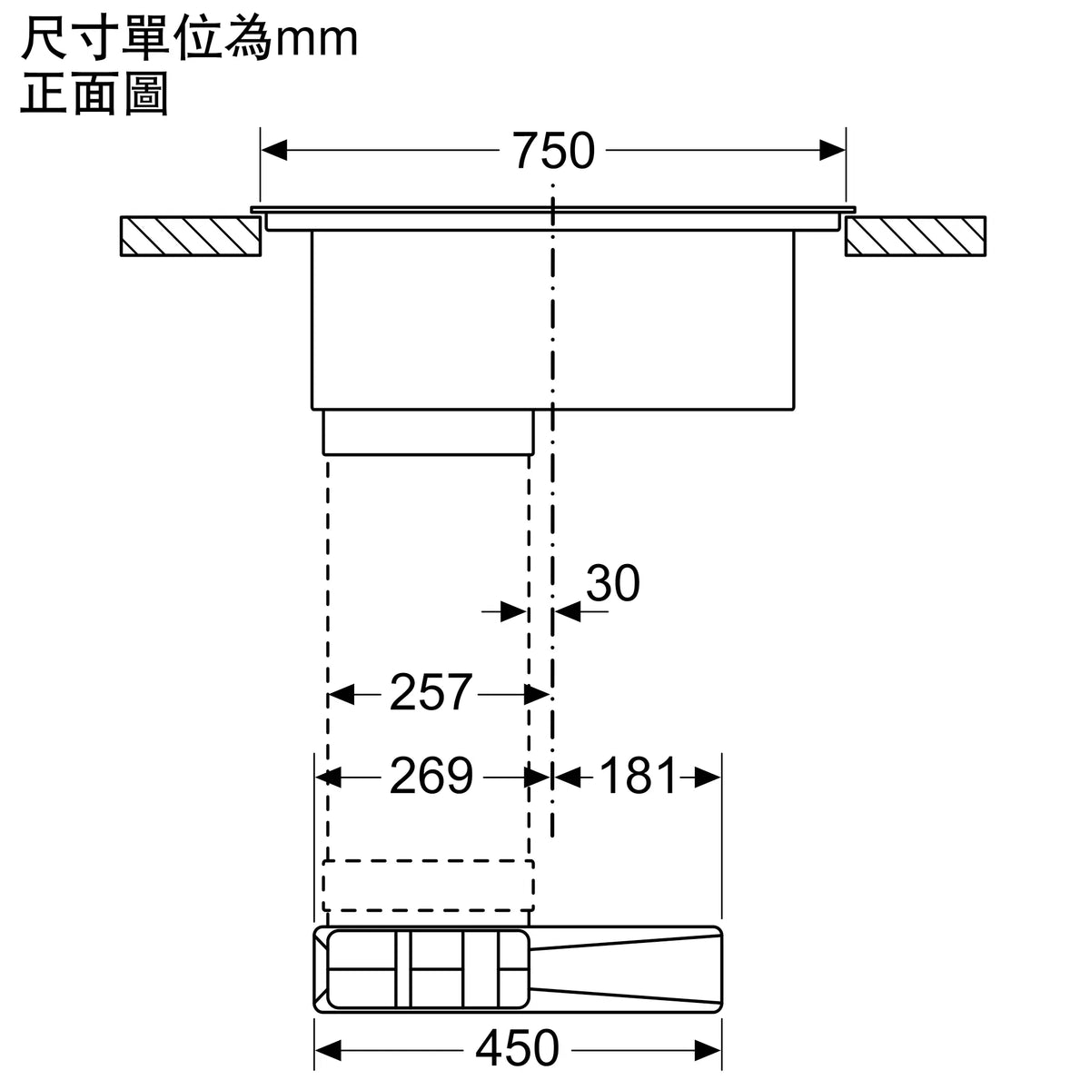 Bosch 博世 PXX875D67E 80厘米 Series 8 嵌入式抽油煙機電磁爐
