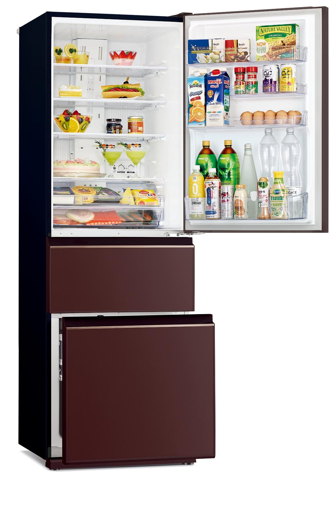 Mitsubishi Electric MR-CGX46EN 298L Three-Door Inverter Eco-Friendly Refrigerator