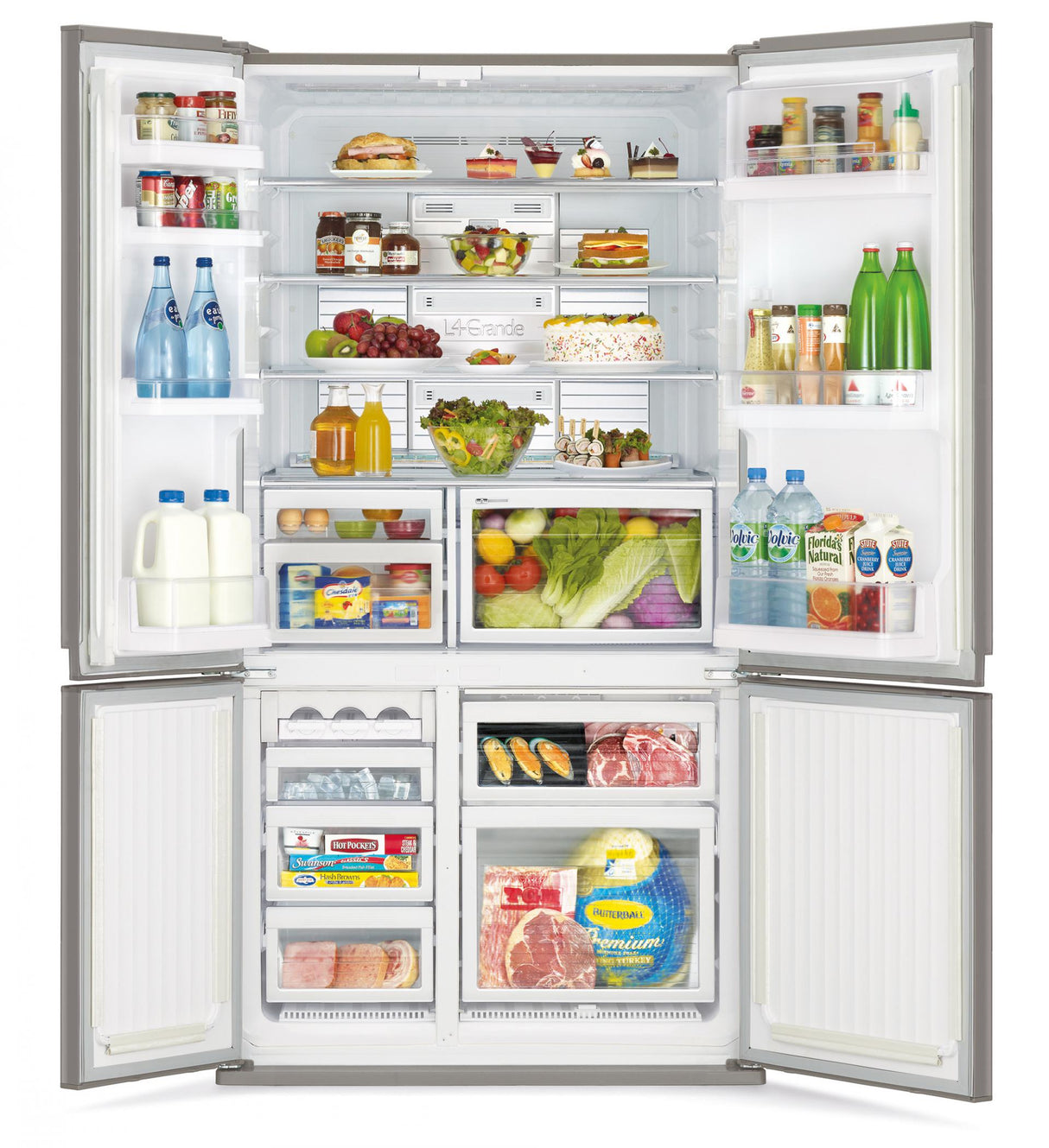 Mitsubishi Electric MR-L78EN 550L 4-Door Inverter Eco-Friendly Refrigerator
