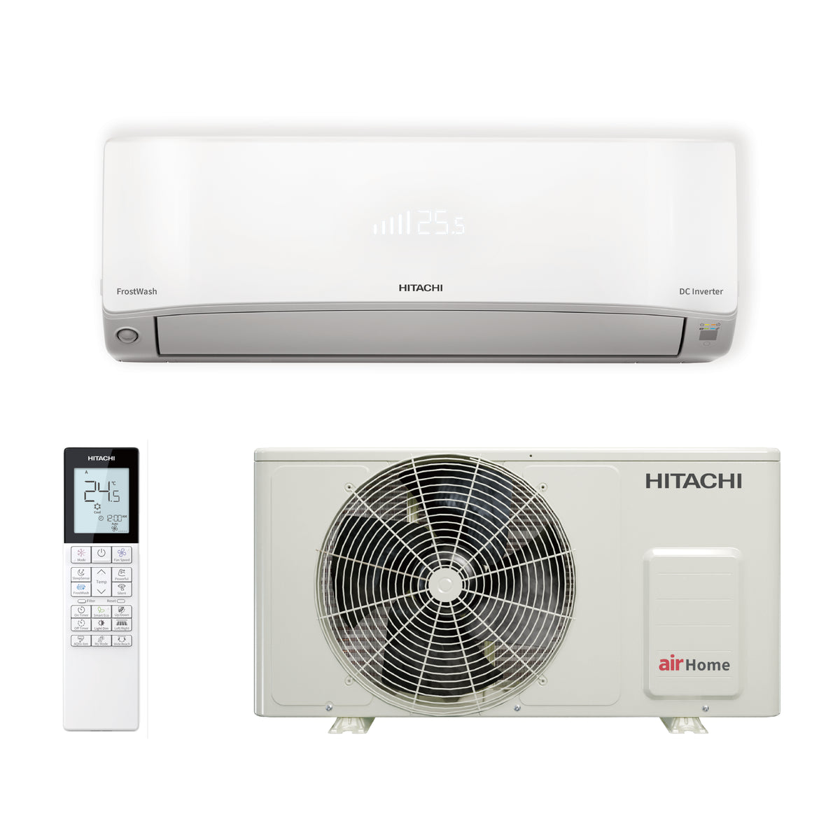 Hitachi 日立 RAK-XH12HDK 1.5匹 Frost Wash R32結霜淨化纖巧420變頻冷暖分體機