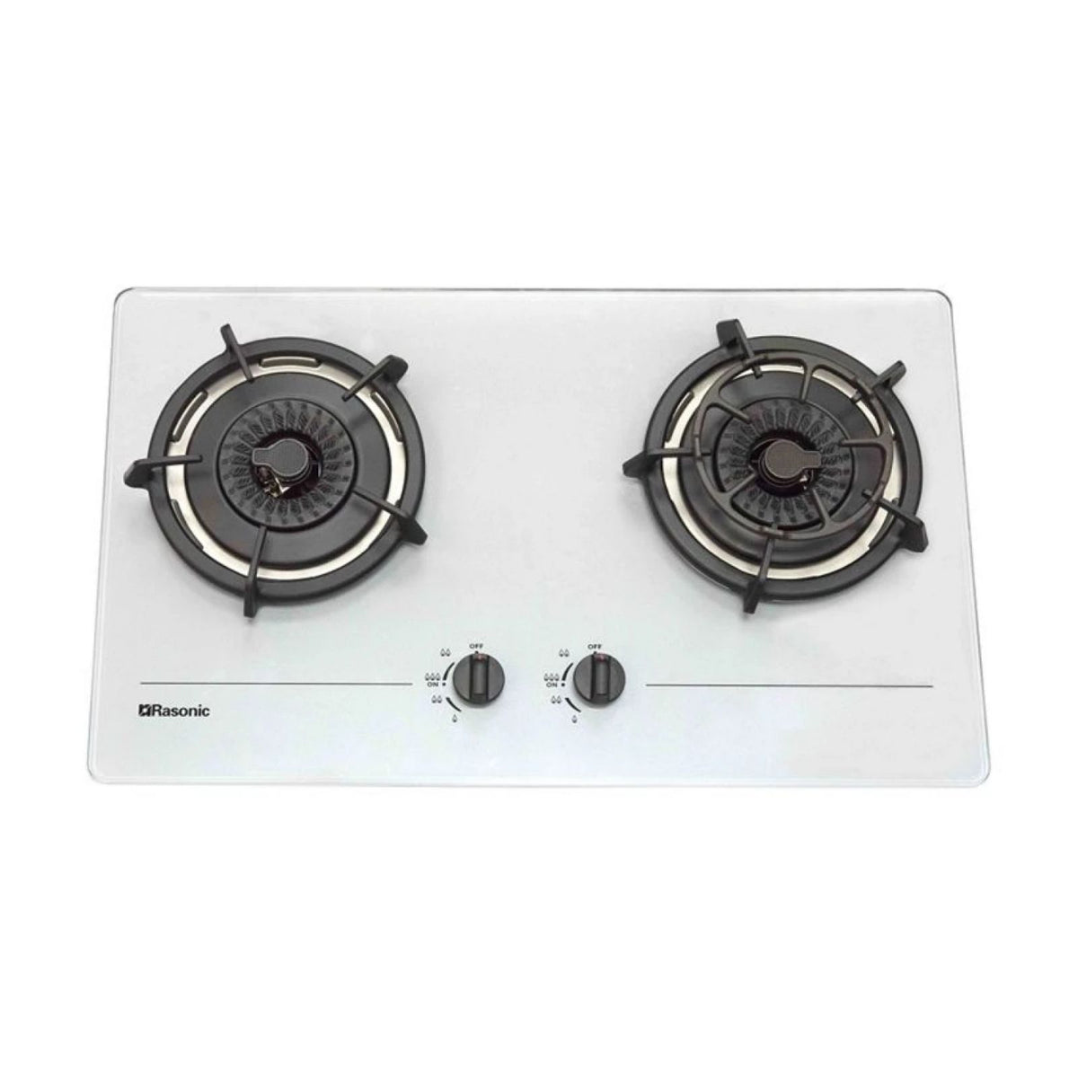 Rasonic 樂信 RG-233GW 嵌入式雙爐煮食爐 - 珍珠白色 GW