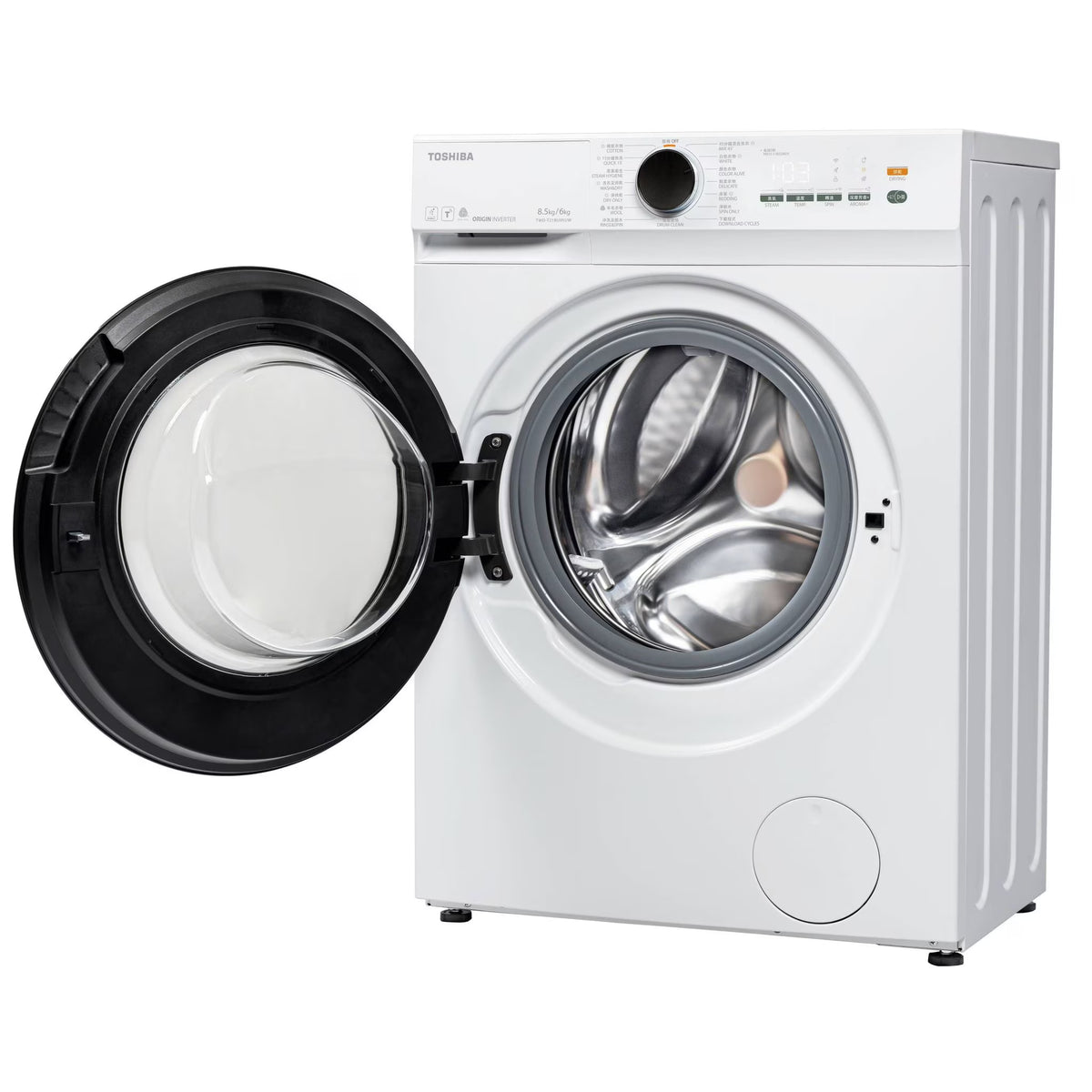 Toshiba 東芝 TWD-T21BU95UWH(WW) 8.5公斤洗衣/6公斤乾衣 1400轉 470MM超薄身前置式變頻洗衣乾衣機