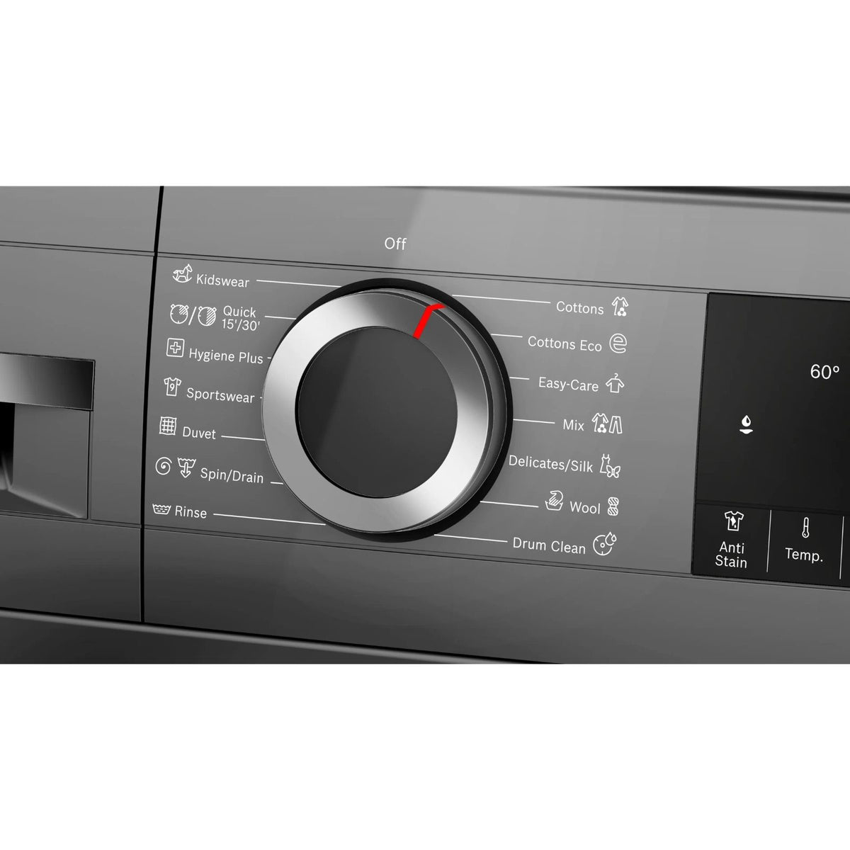 Bosch 博世 WGG2440RHK 9kg 1400轉 Series 6 前置式洗衣機 控制面板