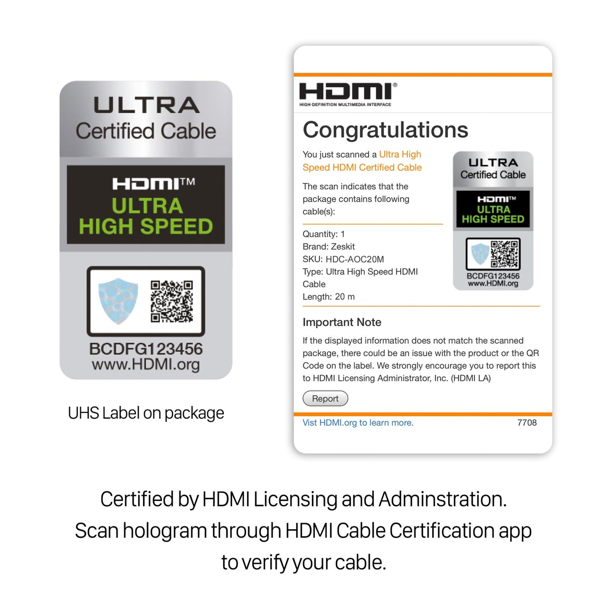 Zeskit Optical Fiber 8K 48Gbps HDMI 2.1 認證 8K60/4K120 HDMI 光纖訊號線 - Fever Electrics 電器熱網購平台