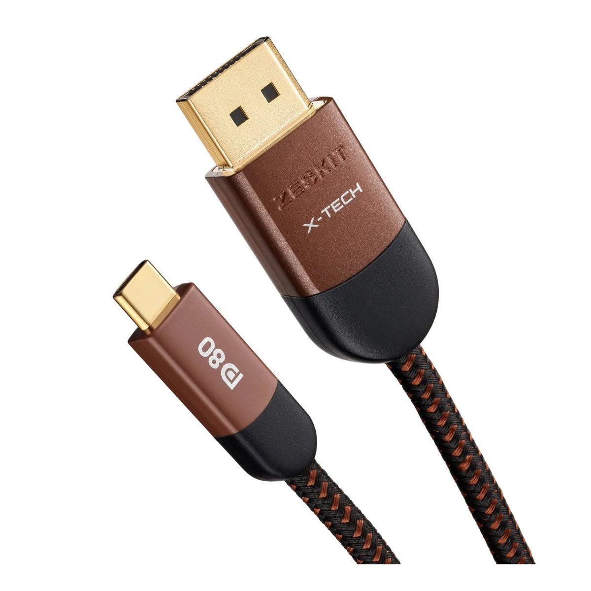 Zeskit X-Tech™ 16K Bi-Directional USB-C to DisplayPort 2.1 訊號線