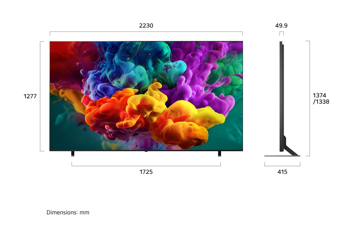 LG 樂金 100QNED85BC QNED85 系列 100吋 QNED evo AI Mini LED 4K 智能電視