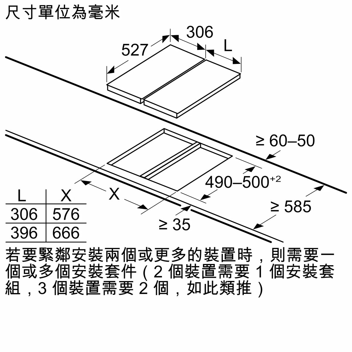 Bosch 博世 PXX375FB1E 30厘米 Series 6 嵌入式雙頭電磁爐
