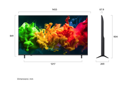 LG 樂金 65QNED80BCA QNED80 系列 65吋 QNED evo AI Mini LED 4K 智能電視