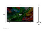 LG 樂金 QNED85 系列 86吋 QNED evo AI 4K Mini-LED 智能電視 86QNED85ACA