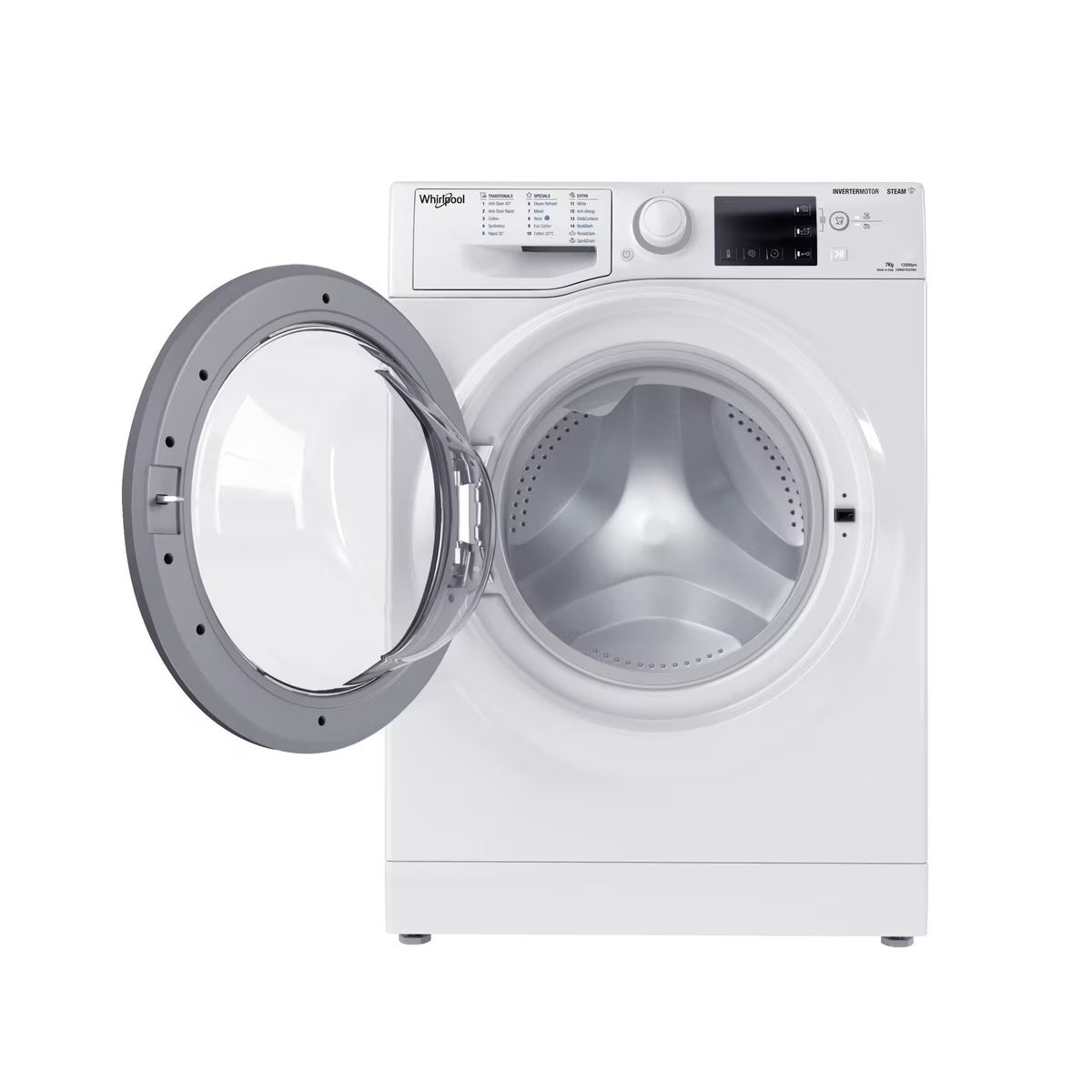 Whirlpool 惠而浦 CWNB7002GWG 7公斤 1200轉 SteamFit纖薄前置式洗衣機