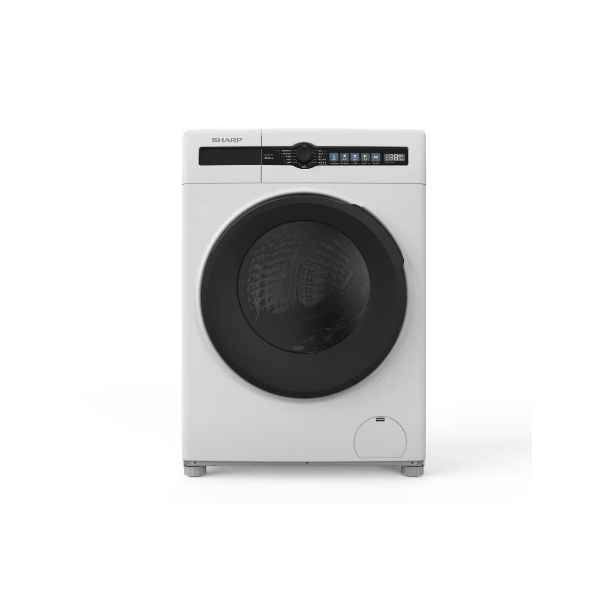 Sharp 聲寶 ES-FD8CH-W 8公斤/5公斤 1400轉 纖薄型蒸氣2合1洗衣乾衣機