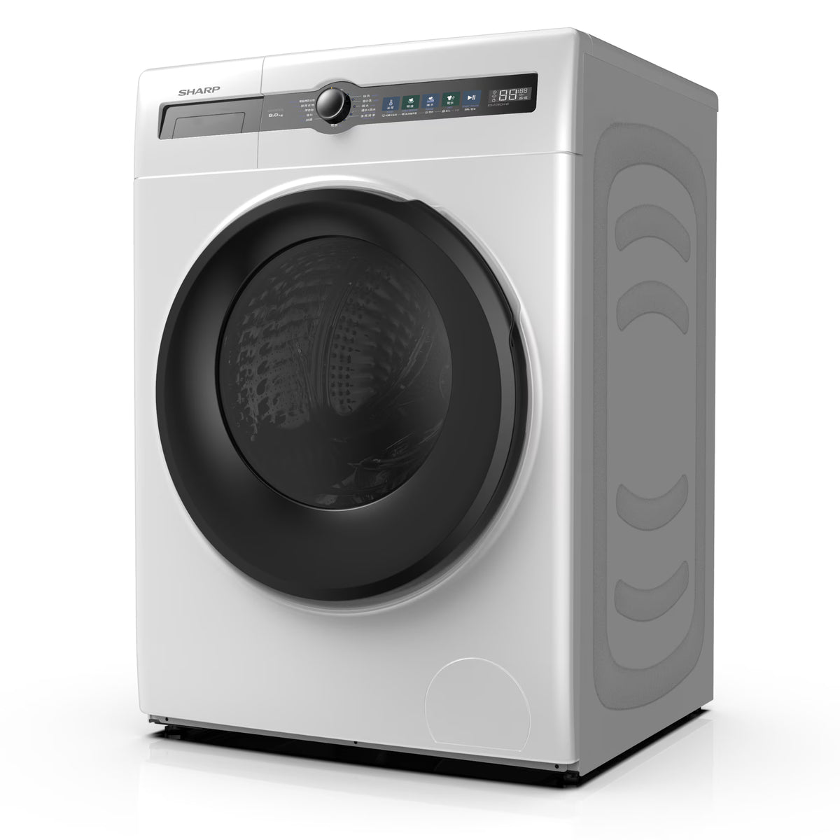 Sharp 聲寶 ES-FD8CH-W 8公斤/5公斤 1400轉 纖薄型蒸氣2合1洗衣乾衣機