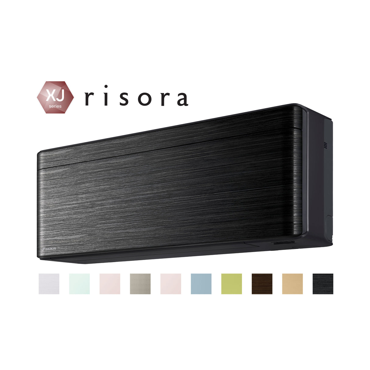 Daikin 大金 FTXJ35MV1HB risora XJ 系列 1.5匹 R32變頻冷暖掛牆分體式冷氣機 (黑色室內機)