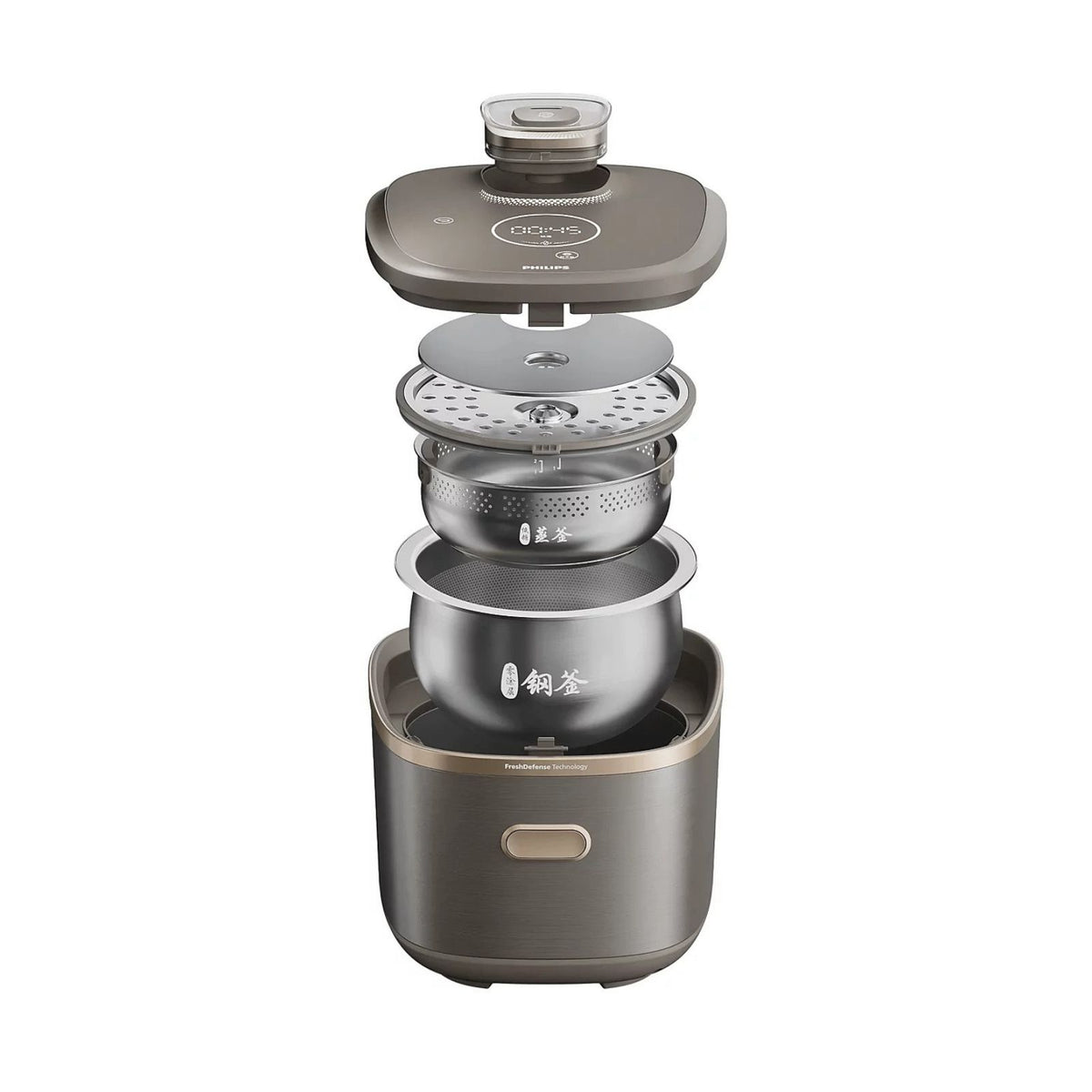 Philips HD7000/90 1.5L Low-Sugar Uncoated Dual-Layer IH Micro-Pressure Rice Cooker