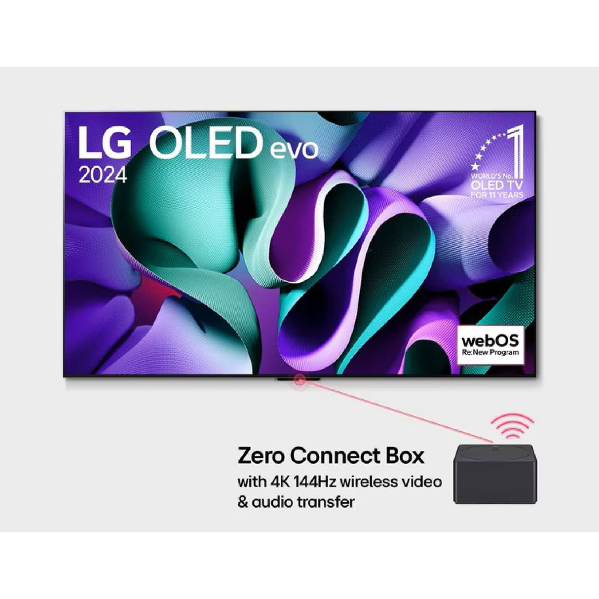 LG 樂金 M4 系列 77吋 4K OLED evo AI 無線智能電視 OLED77M4PCA 77M4