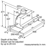 Bosch 博世 DFS097A51B 90厘米 Series 4 拉趟式抽油煙機