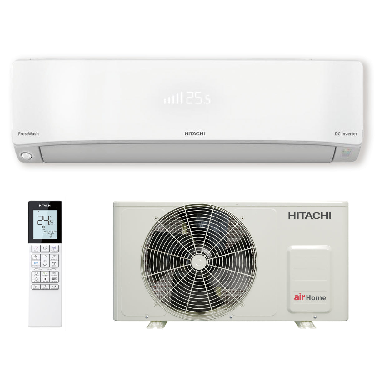 Hitachi 日立 RAK-XH18HDK 2匹 Frost Wash R32結霜淨化纖巧420變頻冷暖分體機