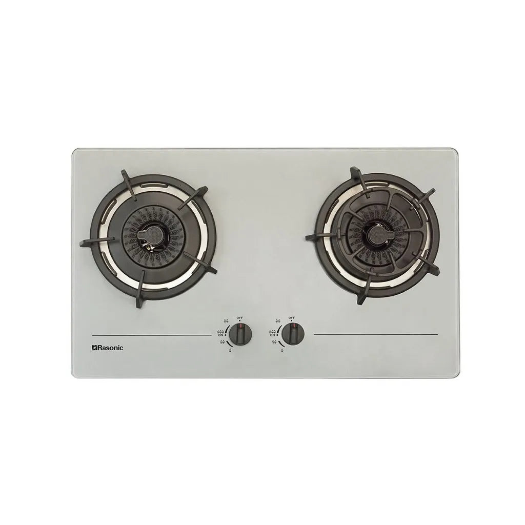 Rasonic 樂信 RG-233GS 嵌入式雙爐煮食爐 - 白銀色 GS