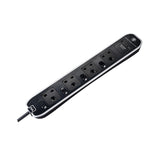 Masterplug SWSRGU42PB 4-digit 13A USB lightning protection power supply extension board (2 meters) 