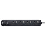 Masterplug SWSRGU42PB 4-digit 13A USB lightning protection power supply extension board (2 meters) 