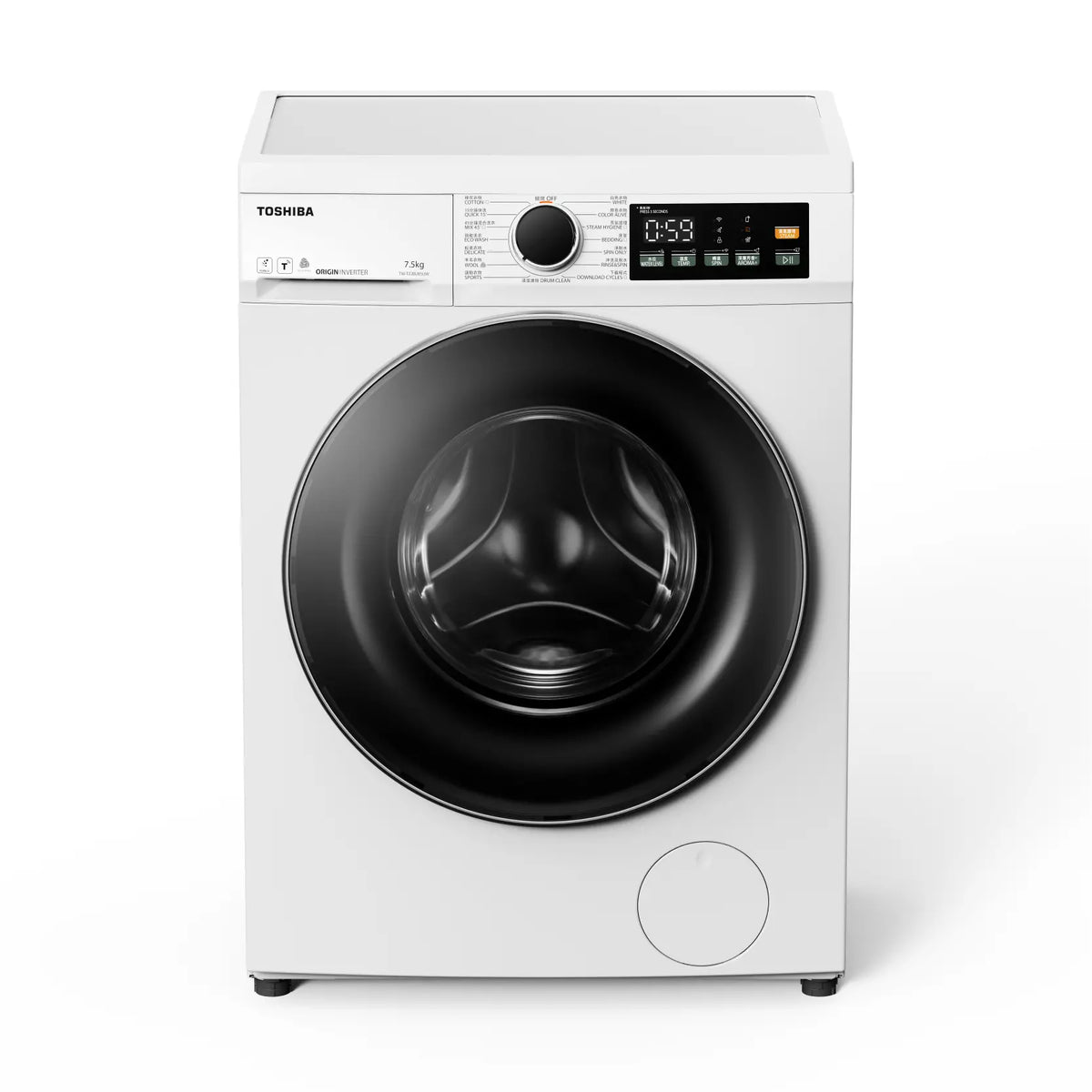 Toshiba 東芝 TW-T22BU85UWH(WK) 7.5公斤超薄身前置式變頻洗衣機