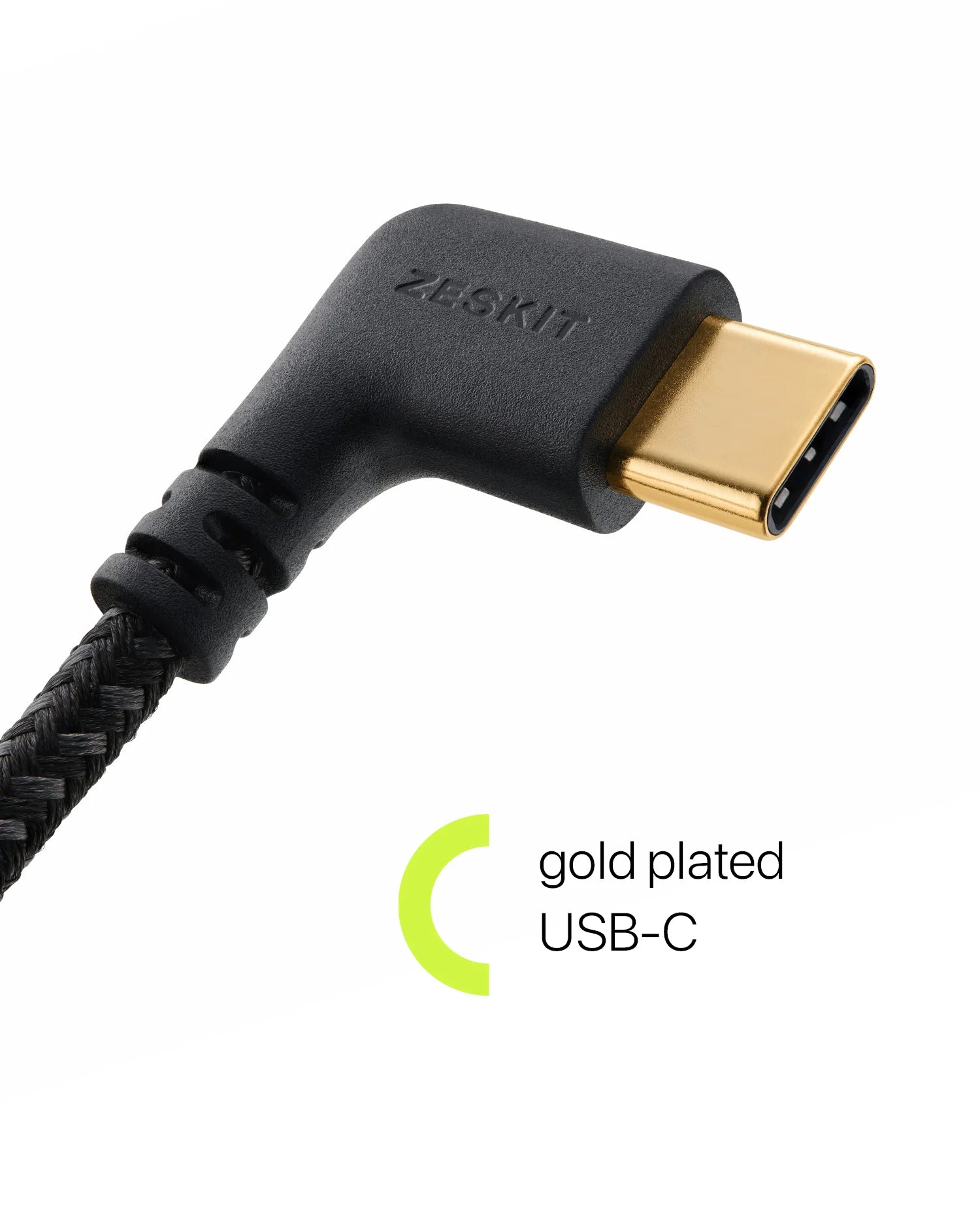 Zeskit Lightning to USB-C MFi 認證 90度傳輸線