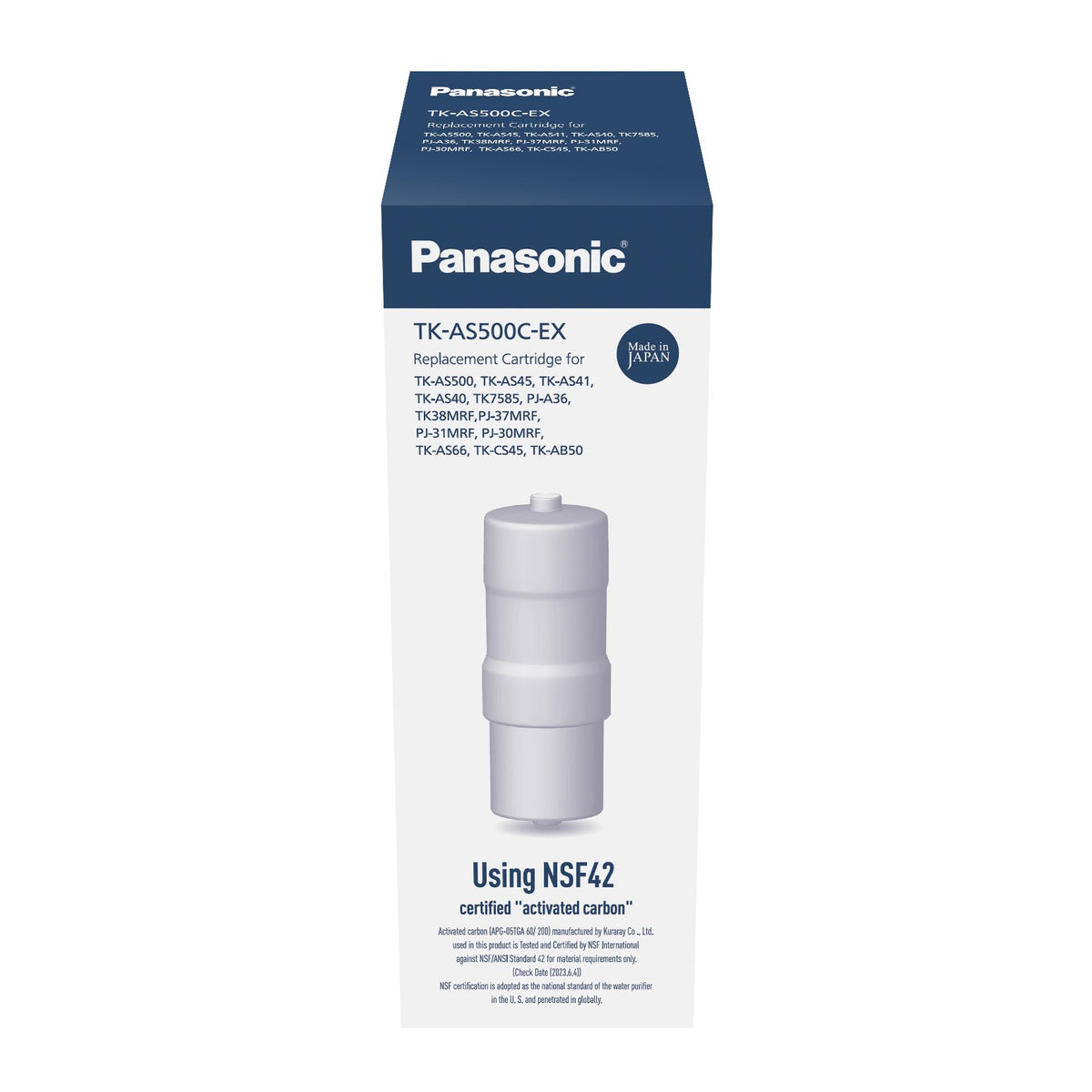 Panasonic 樂聲 TK-AS500C 電解水機濾芯 (入替TK-AS45濾芯)
