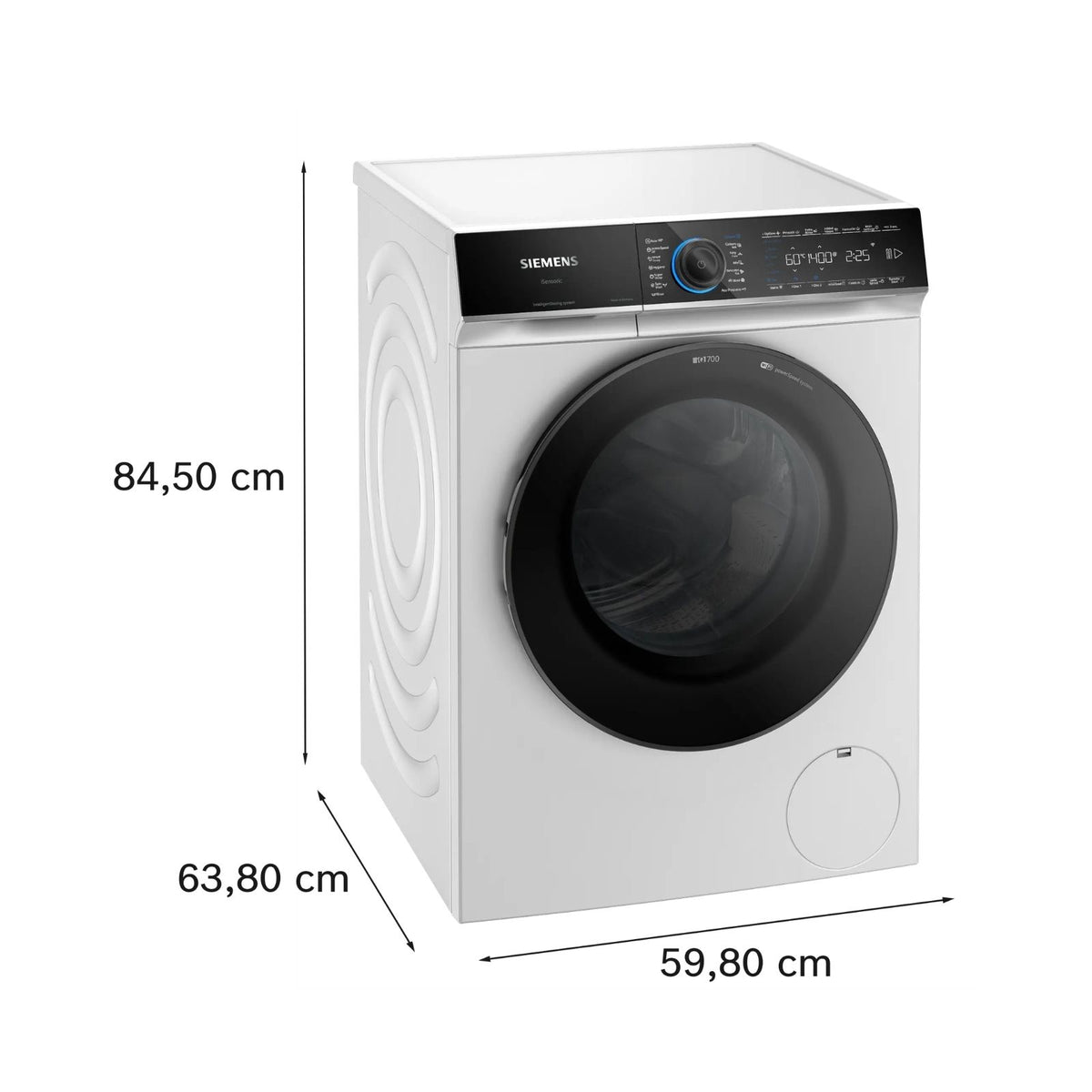 Siemens 西門子 WG54B2A1HK 10公斤1400轉 iQ700 前置式洗衣機 - 尺寸