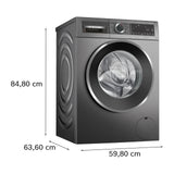 Bosch 博世 WGG2440RHK 9kg 1400轉 Series 6 前置式洗衣機 尺寸圖