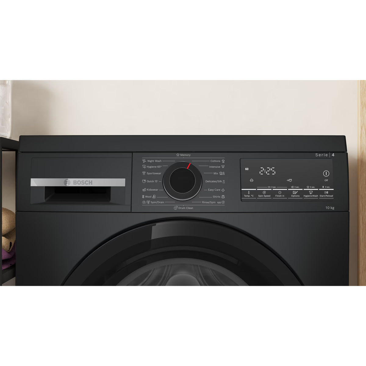 Bosch 博世 WHE2530ZHK 10kg Series 4 纖巧型前置式洗衣機