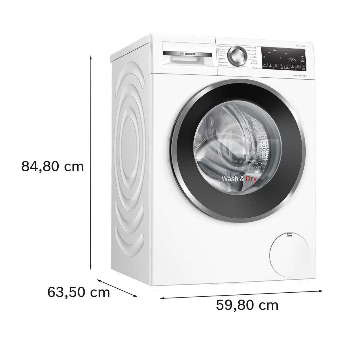 Bosch 博世 WNG254YDHK 10kg/6kg 1400轉 Series 6 前置式洗衣乾衣機