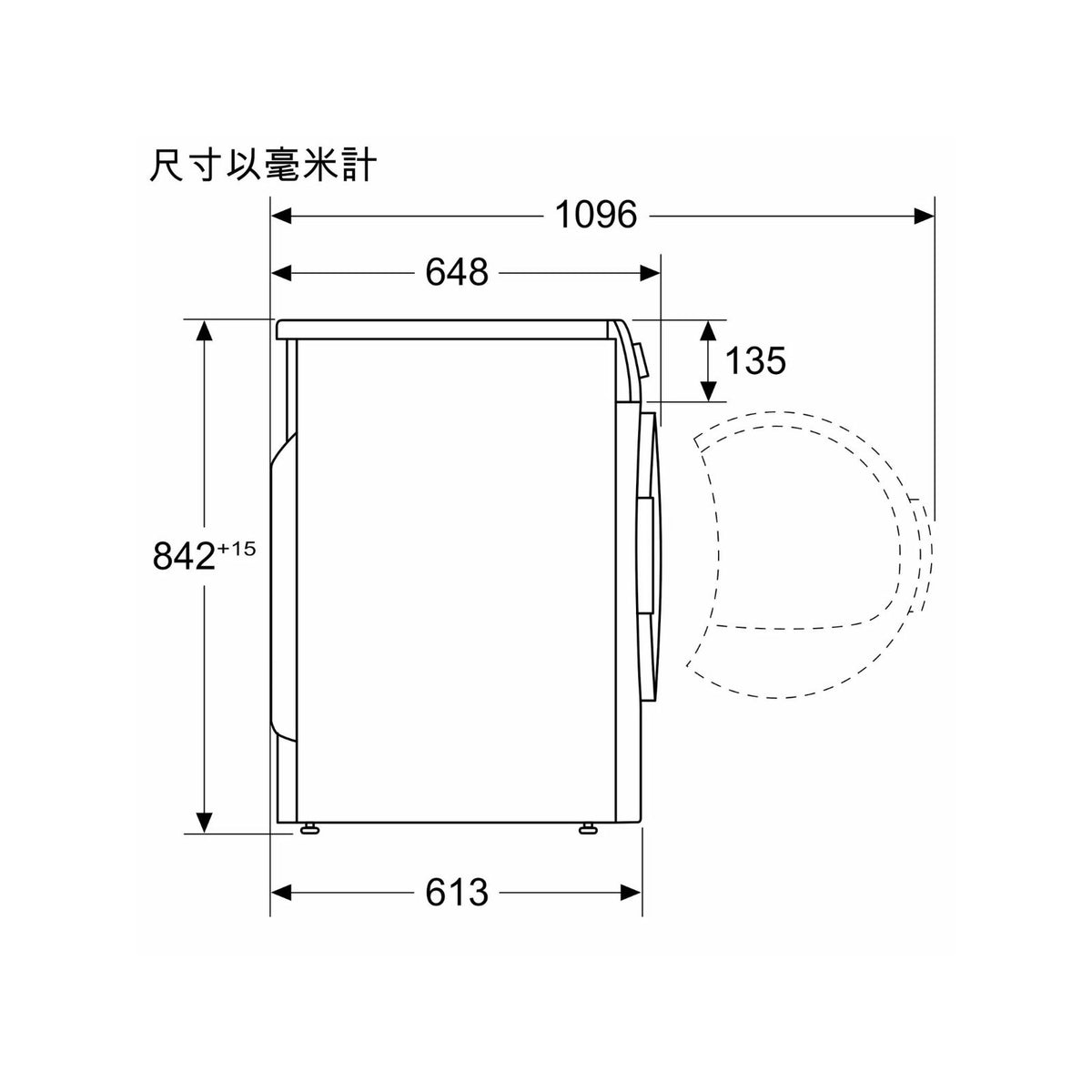 Siemens 西門子 WP40A2X0HK 9kg iQ300 冷凝式乾衣機