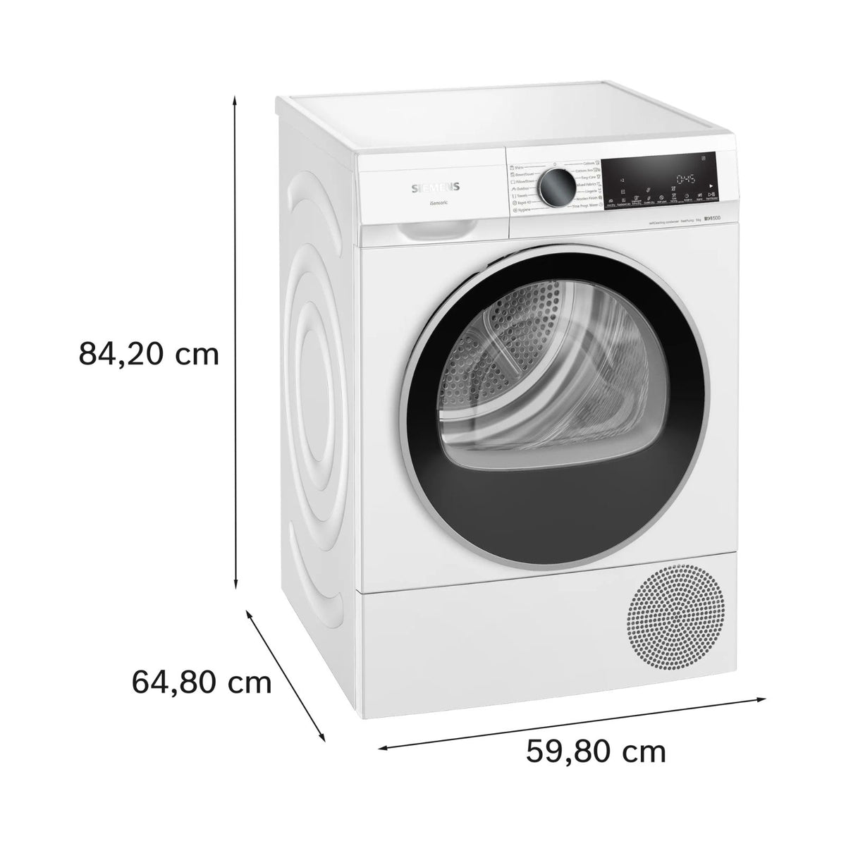 Siemens 西門子 WQ45G201HK 9kg iQ500 熱泵式冷凝乾衣機