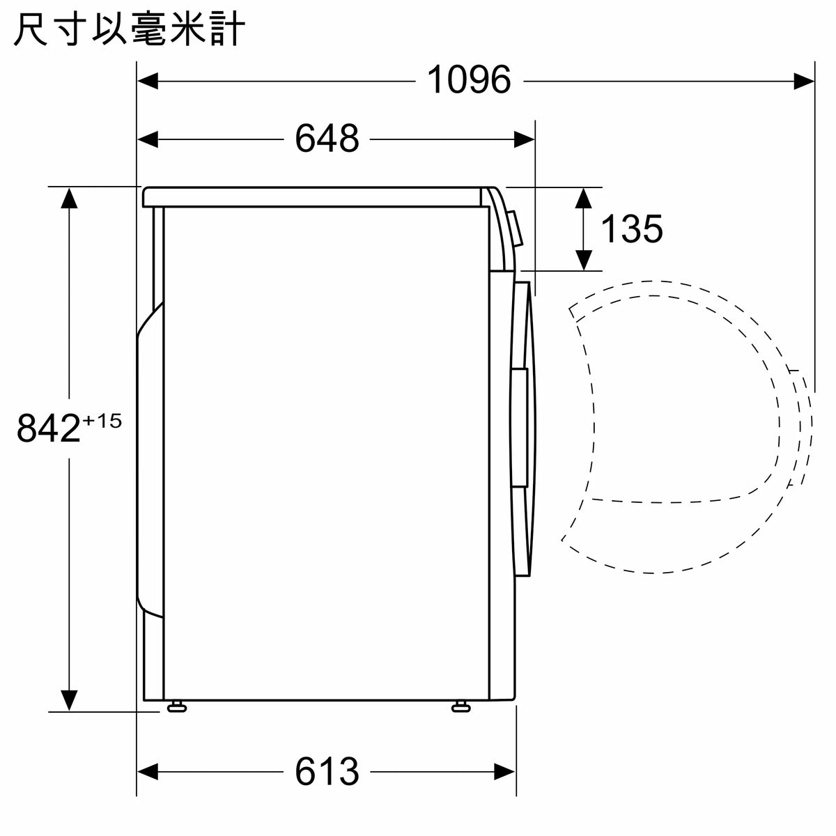 Siemens 西門子 WQ45G201HK 9kg iQ500 熱泵式冷凝乾衣機