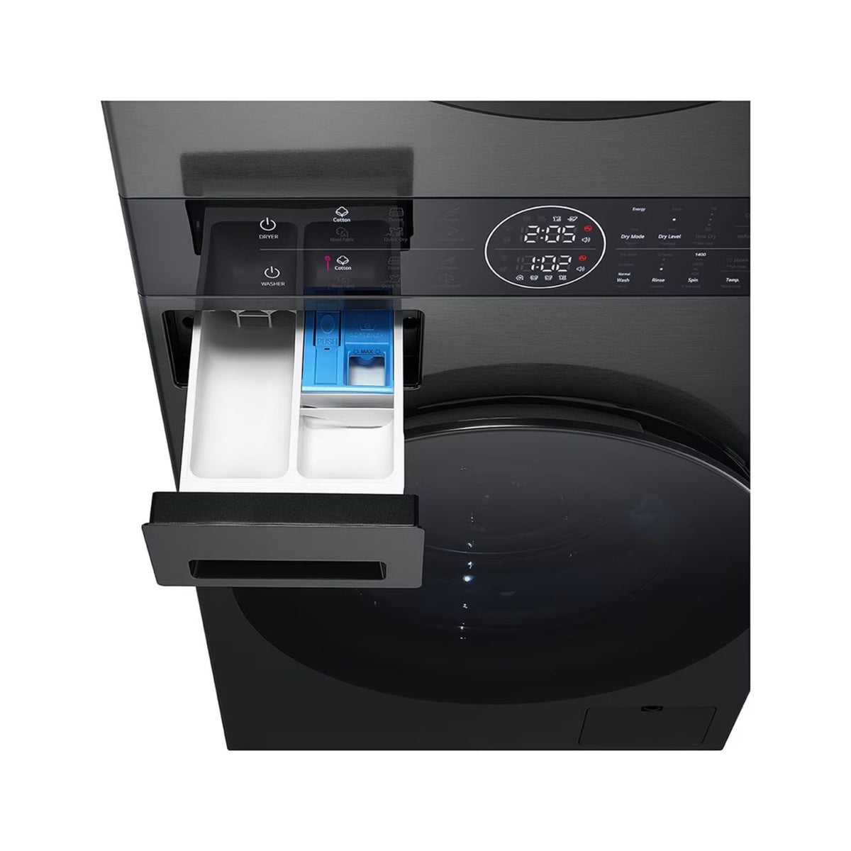 LG 樂金 WT1410NHB 14kg/10kg 1400轉 Objet Collection WashTower 二合一前置式洗衣乾衣機